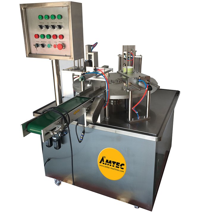 Rotating Cup Filling and Closing Machine AMTEC RT23 VARIO