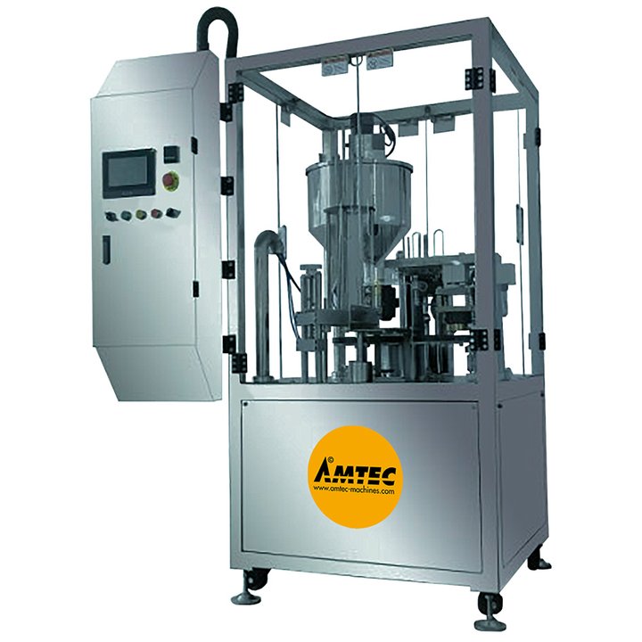 Rotating Cup Наповнення та закриття машини AMTEC RT1-16