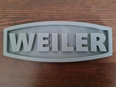 Weiler Maschinenschild Drehmaschine