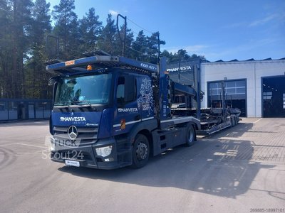 Autotransportwagen Mercedes-Benz Actros 1843 LS Car carrier + Rolfo gebraucht