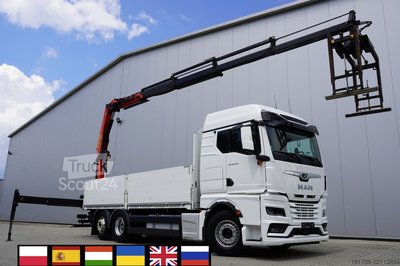 Plattform mit Kran MAN TGX 26.510 6x2 / Palfinger PK 22002-EH C gebraucht