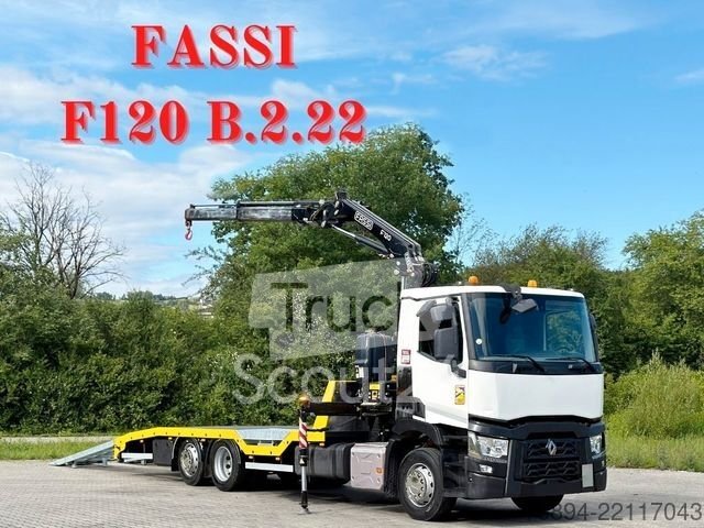 Autotransporter LKW RENAULT T 380 * Abschleppwagen 7,40m* KRAN/FUNK * TOP gebraucht