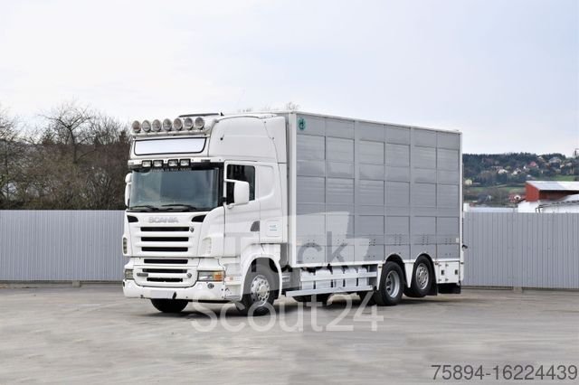 Viehtransporter LKW SCANIA R 500 TIERTRANSPORTWAGEN 7,10m / 4STOCK gebraucht