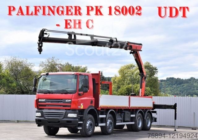 Autokran DAF CF 85.410 Pritsche 6,80m + KRAN / FUNK/8x4 gebraucht