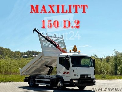 Autokran RENAULT D 7.5 *TIPPER 3,25m *MAXILIFT 150 D.2 * TOP! gebraucht