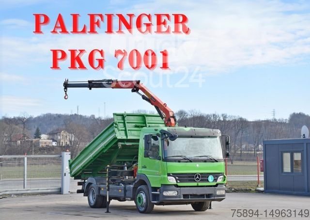 Autokran MERCEDES-BENZ ATEGO 1224 Kipper 4,00m* KRAN * TOPZUSTAND gebraucht