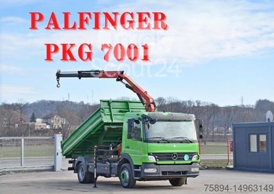 Autokran MERCEDES-BENZ ATEGO 1224 Kipper 4,00m* KRAN * TOPZUSTAND gebraucht