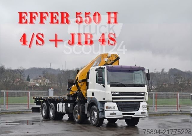Autokran DAF CF 85.480 * EFFER 550 H 4/S+JIB 4S* FUNK / 8x4 gebraucht