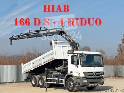 Autokran MERCEDES-BENZ ACTROS 2641*KIPPER 6,00 m + KRAN/FUNK *6x4* TOP gebraucht