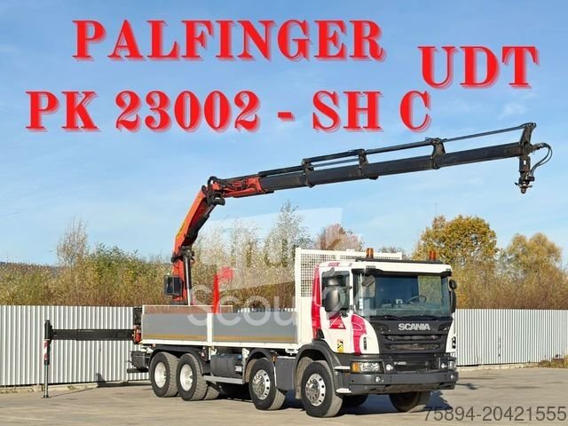 Autokran SCANIA P 450* PRITSCHE 6,90m * PK 23002- SH C FUNK *8x4 gebraucht