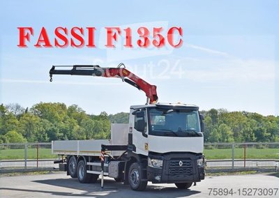 Autokran RENAULT C 380 * PRITSCHE 7,05 m* FASSI F 135C + FUNK gebraucht