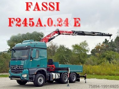 Autokran MERCEDES-BENZ AROCS 2648* FASSI F245A.0.24 E + FUNK / 6x4 *TOP gebraucht