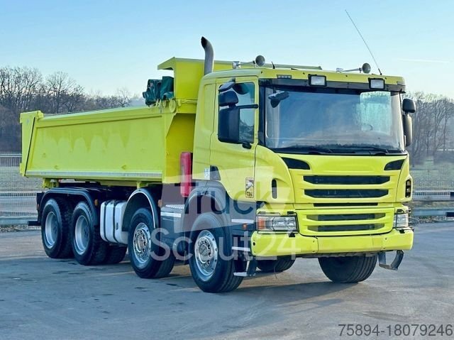 Kipper LKW SCANIA P 400 Kipper 5,90 m + BORDMATIC * 8x4 * TOP ! gebraucht