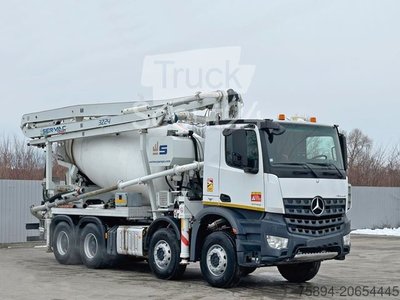 Betonpumpen-LKW MERCEDES-BENZ AROCS 3743 * Betonpumpe + FUNK * 8x4 * TOP gebraucht