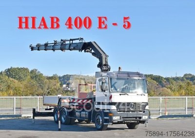 Autokran MERCEDES-BENZ ACTROS 2635 Pritsche 6,40m + HIAB 400 E-5 + FUNK gebraucht
