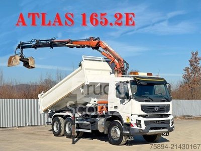 Autokran VOLVO FMX 410 Kipper 5,10m *ATLAS 165.2E/FUNK *6x4 gebraucht