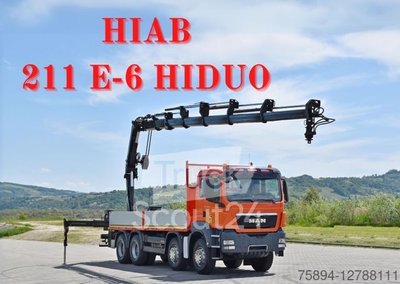 Autokran MAN TGS 35.440 * HIAB 211 E-6 HIDUO +FUNK / 8x4 gebraucht