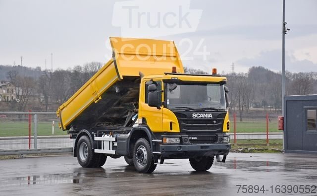 Kipper LKW SCANIA P 280 Kipper 4,20m + BORDMATIC / TOPZUSTAND gebraucht