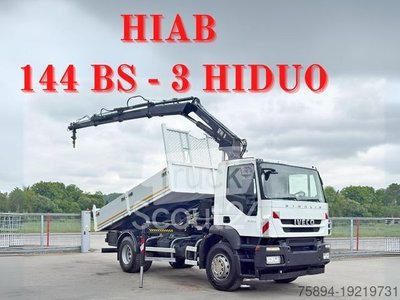 Autokran IVECO STRALIS 330 *HIAB 144 BS-3 HIDUO* TOPZUSTAND gebraucht