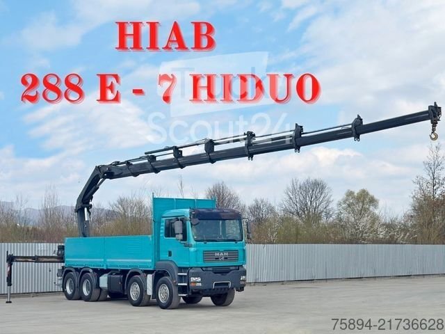 Autokran MAN TGA 41.440 * HIAB 288 E - 7 HIDUO/FUNK * 8x4 gebraucht