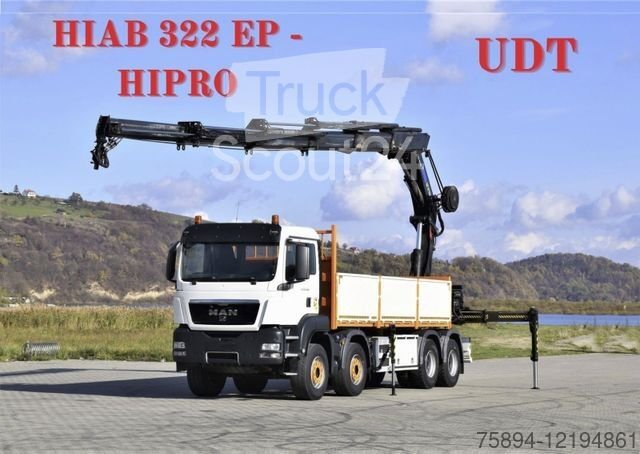 Autokran MAN TGS 35.440 * HIAB 322 EP-5HIPRO+FUNK / 8x4! gebraucht