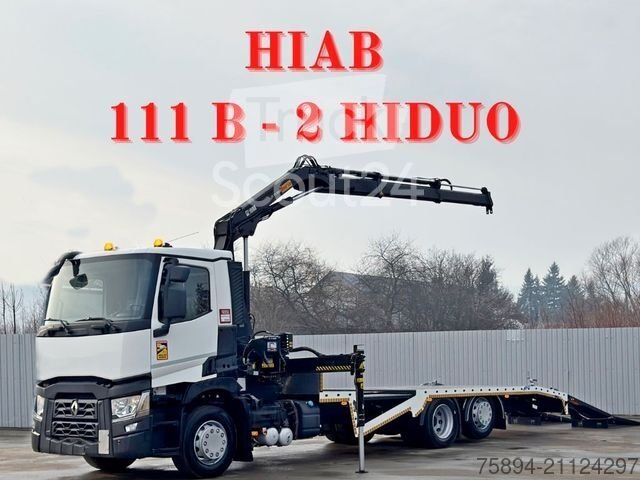 Abschleppwagen LKW RENAULT T 380 * HIAB 111 B - 2 HIDUO + FUNK / 6x2! gebraucht