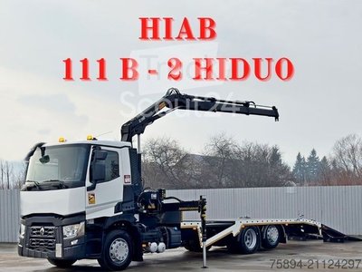 Abschleppwagen LKW RENAULT T 380 * HIAB 111 B - 2 HIDUO + FUNK / 6x2! gebraucht