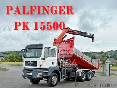 Autokran MAN TGA 26.400 * KIPPER 6,00m + PK 15500 * 6x4 * TOP gebraucht