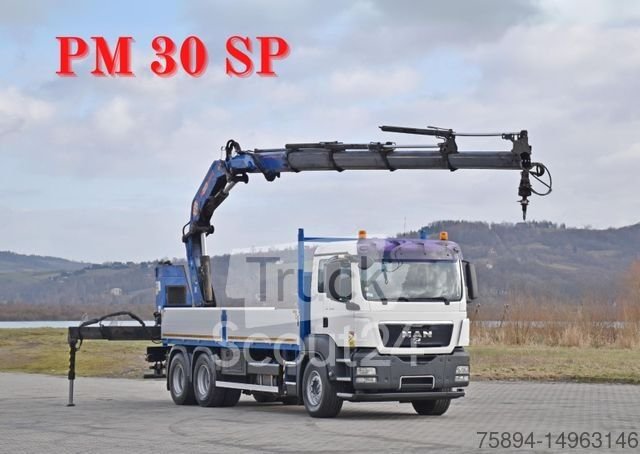 Autokran MAN TGS 26.360*PRITSCHE 6,60m * PM 30 SP / FUNK *6x4 gebraucht