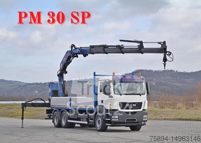 Autokran MAN TGS 26.360*PRITSCHE 6,60m * PM 30 SP / FUNK *6x4 gebraucht