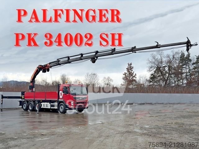 Autokran VOLVO FM 420 PRITSCHE 6,40m *PK 34002 SH + FUNK/8x4 gebraucht