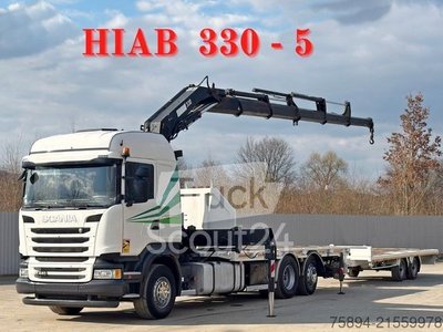 Autokran SCANIA R 440 * HIAB 330 - 5 + FUNK + Anhänger! 6x2 gebraucht