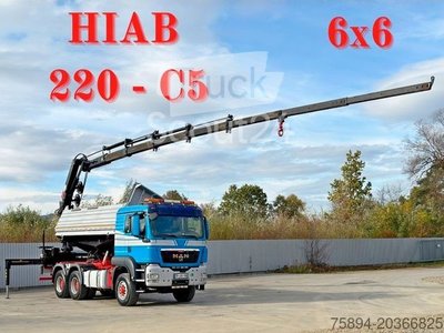 Autokran MAN TGS 26.480 * HIAB 220 - C5 + FUNK / 6x6 gebraucht