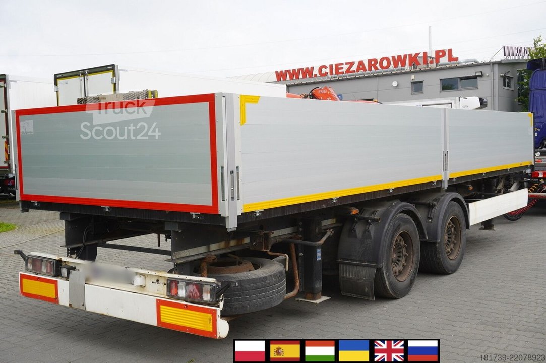 Baumaschinenanhänger Krone construction trailer / Flatbed 18 pallet neu