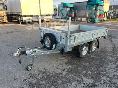 Anhänger mit offener Pritsche MARTZ HOCHLADER + 250/2 2T VERZINKT, KNOTT-ACHSEN, RESERVERAD, 3.STK VORHANDEN neu