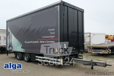 Anhänger mit Pritsche & Plane ORTEN AG 18T, Jumbo, Tandem, 7.7mtr. Mitnahmestapler gebraucht