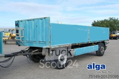 Anhänger mit offener Pritsche KRONE AZP 18, Baustoff, BPW, 7.200mm lang, Scheibe gebraucht