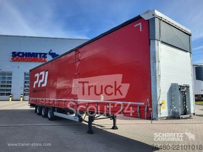 Auflieger mit Pritsche & Plane Schmitz Cargobull Schiebeplane Mega gebraucht
