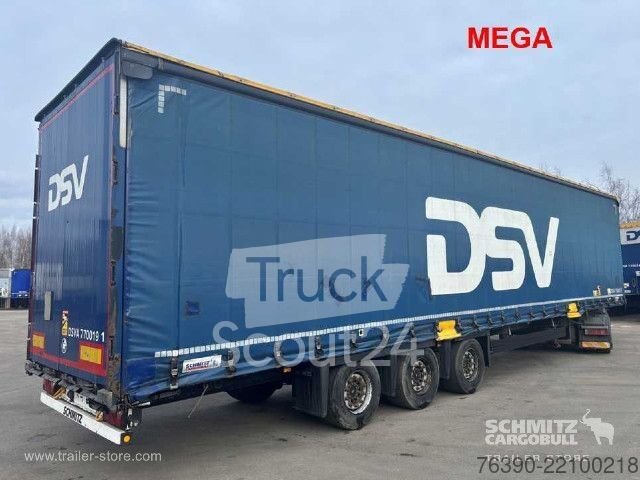 Auflieger mit Pritsche & Plane Schmitz Cargobull Semitrailer Curtainsider Mega gebraucht
