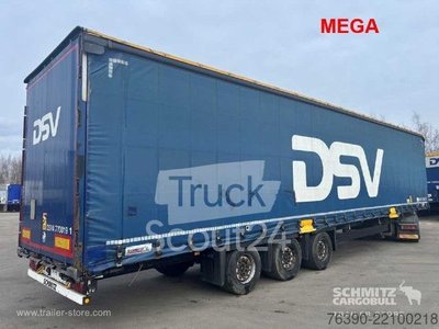 Auflieger mit Pritsche & Plane Schmitz Cargobull Semitrailer Curtainsider Mega gebraucht