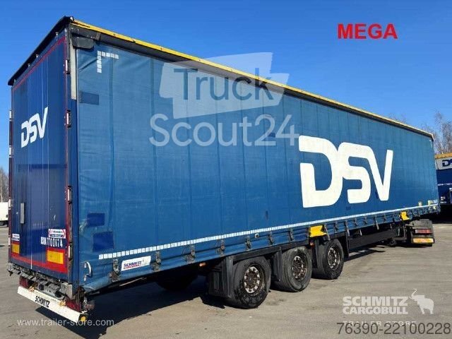 Auflieger mit Pritsche & Plane Schmitz Cargobull Semitrailer Curtainsider Mega gebraucht