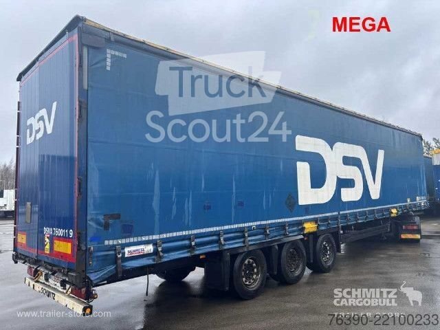 Auflieger mit Pritsche & Plane Schmitz Cargobull Semitrailer Curtainsider Mega gebraucht