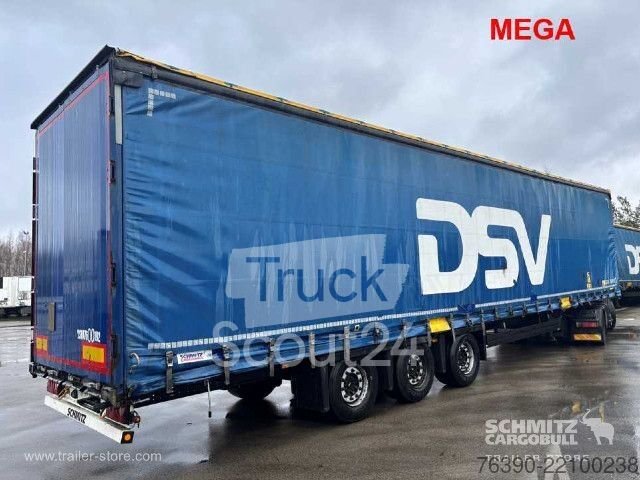 Auflieger mit Pritsche & Plane Schmitz Cargobull Semitrailer Curtainsider Mega gebraucht