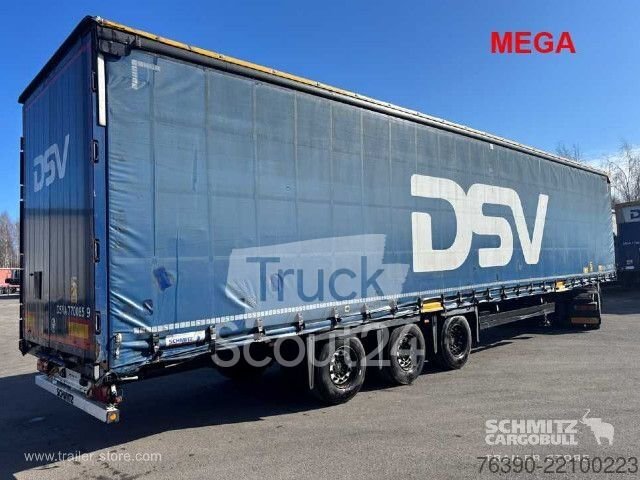 Auflieger mit Pritsche & Plane Schmitz Cargobull Semitrailer Curtainsider Mega gebraucht