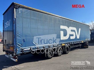 Auflieger mit Pritsche & Plane Schmitz Cargobull Semitrailer Curtainsider Mega gebraucht
