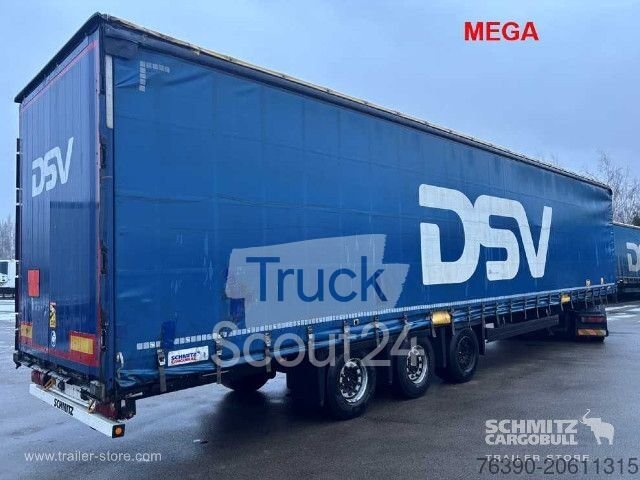 Auflieger mit Pritsche & Plane Schmitz Cargobull Semitrailer Curtainsider Mega gebraucht