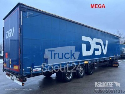Auflieger mit Pritsche & Plane Schmitz Cargobull Semitrailer Curtainsider Mega gebraucht