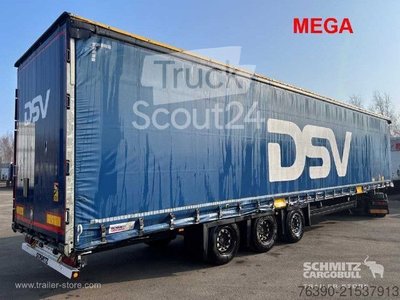 Auflieger mit Pritsche & Plane Schmitz Cargobull Semitrailer Curtainsider Mega gebraucht
