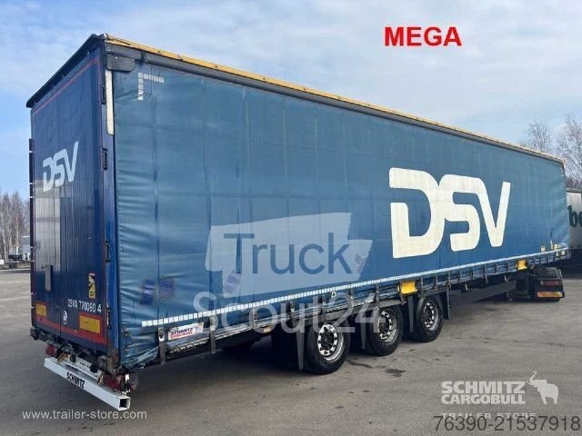 Auflieger mit Pritsche & Plane Schmitz Cargobull Semitrailer Curtainsider Mega gebraucht