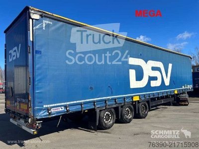 Auflieger mit Pritsche & Plane Schmitz Cargobull Semitrailer Curtainsider Mega gebraucht